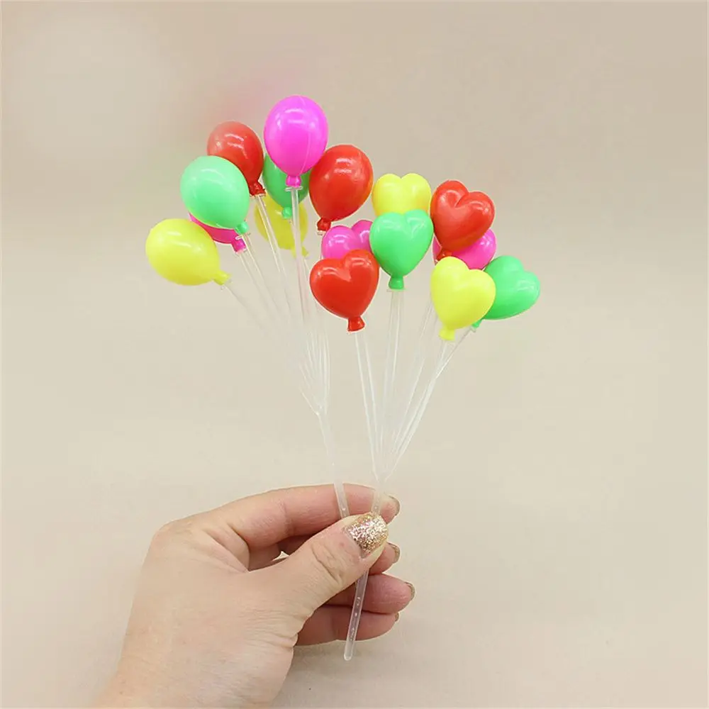 

Pot Ornament Dollhouse Accessories Heart-shaped Balloon Cake Decoration Micro Landscape Balloons Doll House Balloon