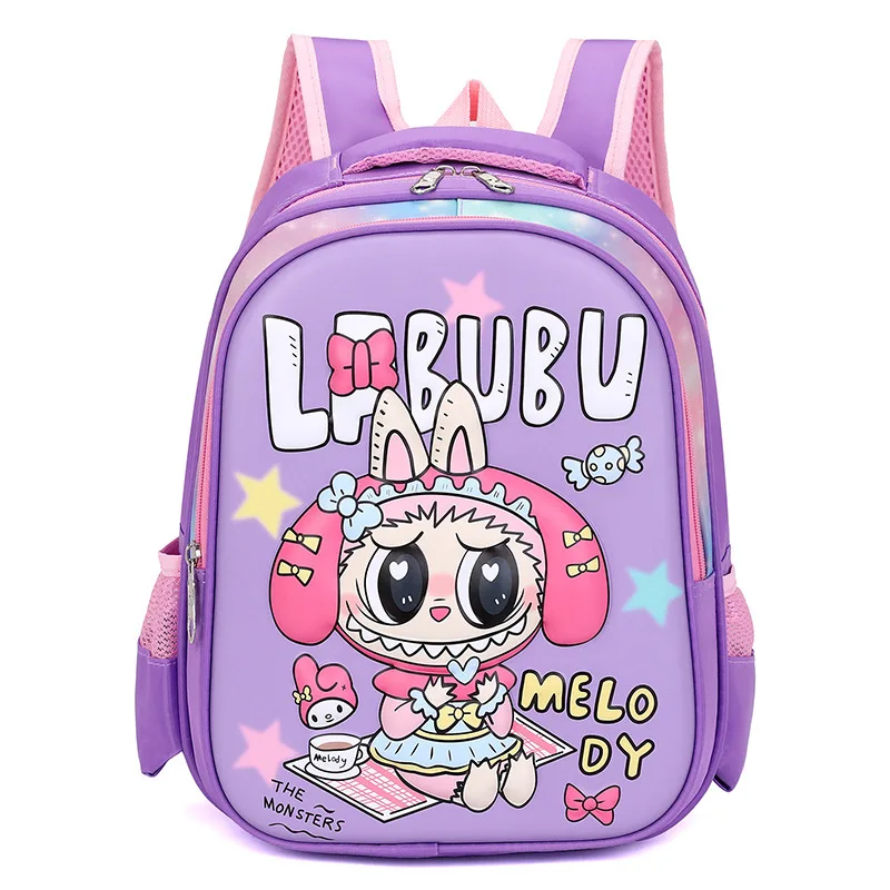 Новый подарочный рюкзак Kuromi Labubu для учащихся начальной школы ультра легкий с