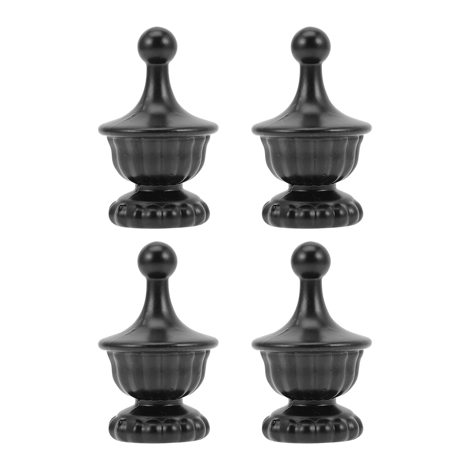 

4 Pcs Shade Knob Table Lamp Shades Finials Asian Decor Crest Lampshade Finial Aluminum Lamp Finial Chandelier Lamp Shades