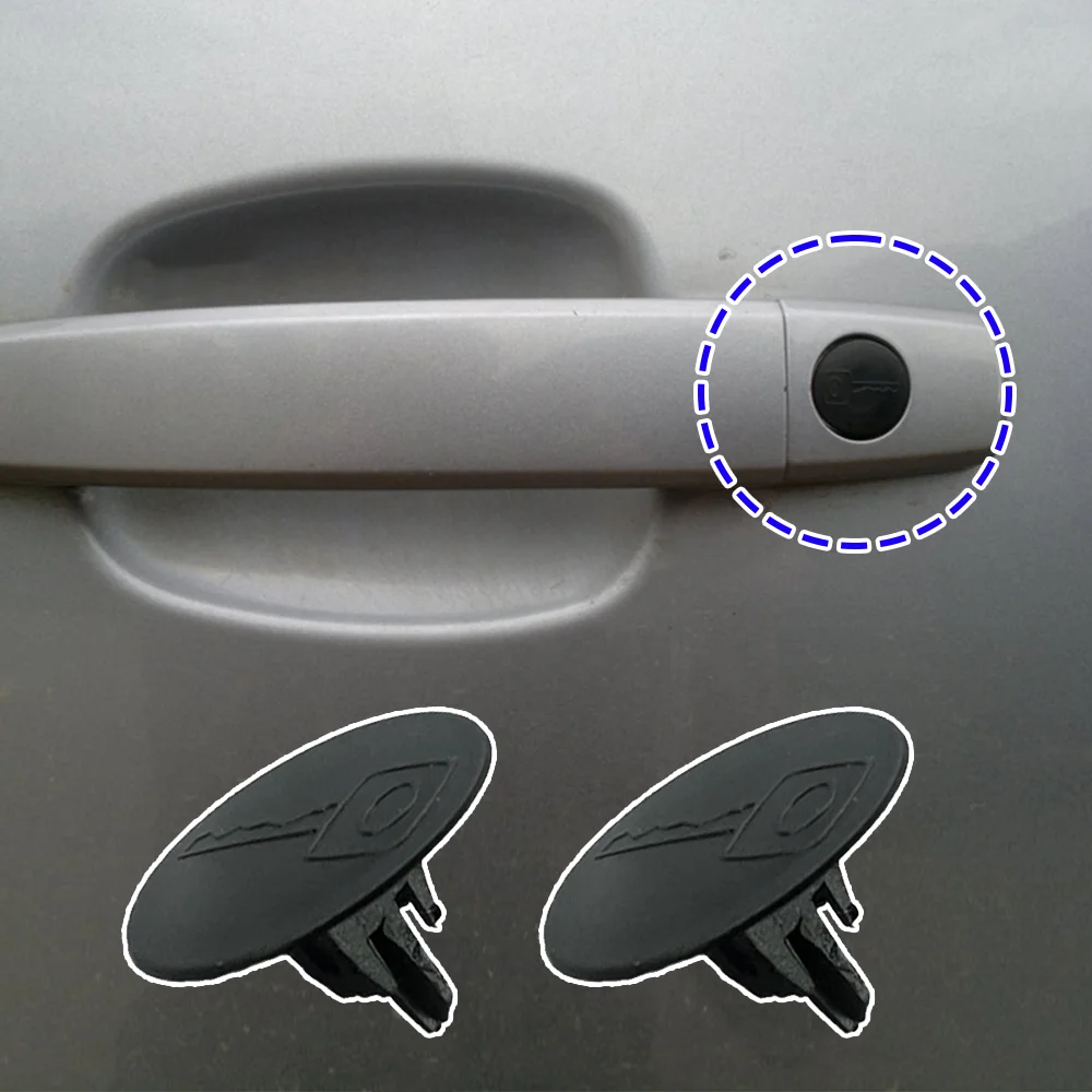 

2 шт. для Ford Focus II III хэтчбек 2004 2005 2006 2007 2008-2018 дверная ручка замка ствол ключ отверстие крышка зажим черный