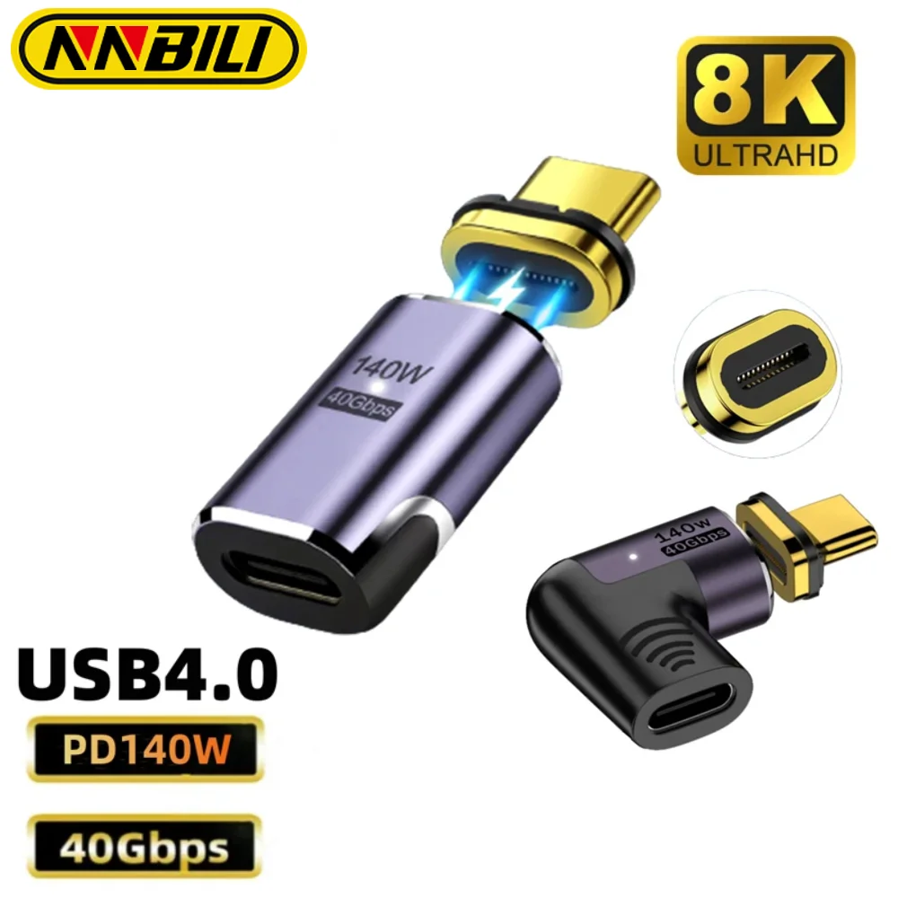 Фото Магнитный адаптер USB Type C-Type C, 140 Вт, 40 Гбит/с №1