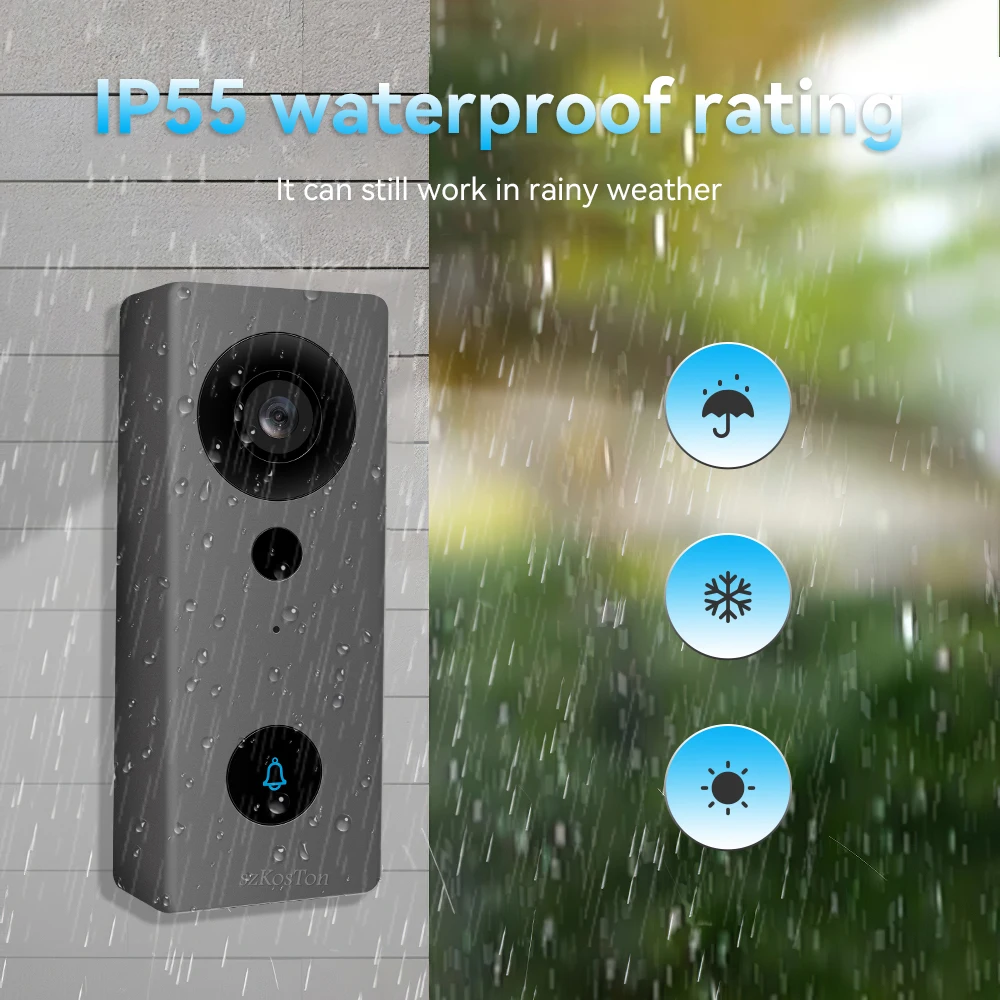tuya smart home wifi video doorbell camera outdoor home wireless doorbell bell smart house led flash security for alexa google free global shipping