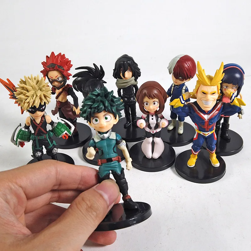 Моя геройская Академия Izuku Katsuki Shoto All May Ochaco Kyoka Yaoyorozu Eijiro Коллекционные Фигурки