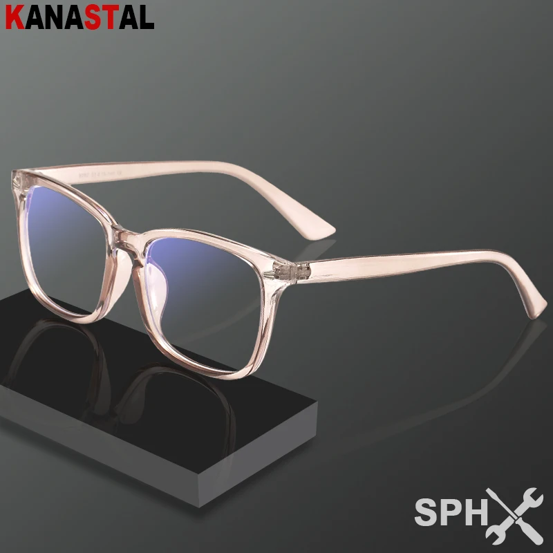 

Prescription Reading Glasses Women Men Blue Light Blocking Clear Eyeglasses Frame CR39 Optics Lenses Diopters Presbyopic Eyewear