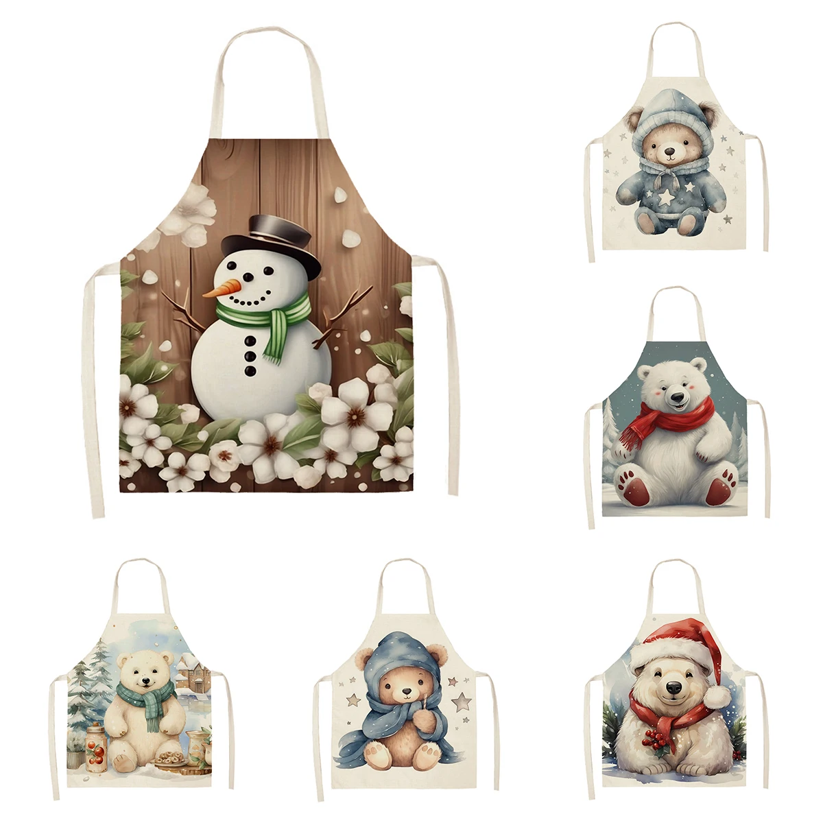 Кухонный Фартук для женщин льняной водонепроницаемый фартук мужчин и детей