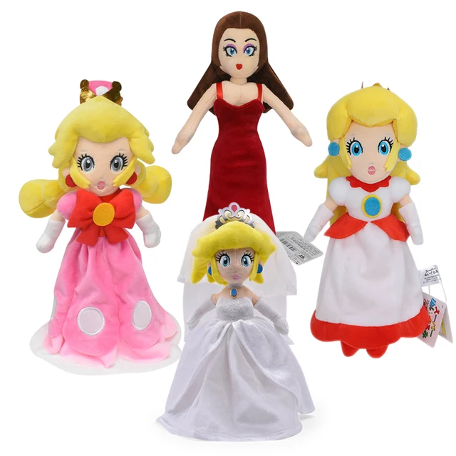 Peluches de dibujos animados de Mario para niños, juguetes de peluche de 18 estilos, Princesa Peach, Margarita, Rosalina, peline, Toadette, figura de Anime, regalo 5
