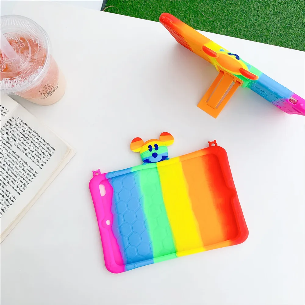 

Cute Cartoon Kids Stand Soft Case for Samsung Galaxy Tab A 8.0 SM-T295 Silicon Cover for Samsung T295 T290 T297 Shell + Pen