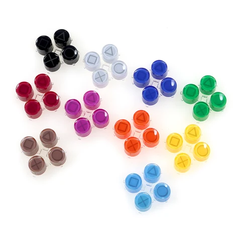 5 комплектов для замены контроллера PS5, пластиковые кристаллы ABXY, кнопка триггера, запасная часть для Playstation 5, геймпад