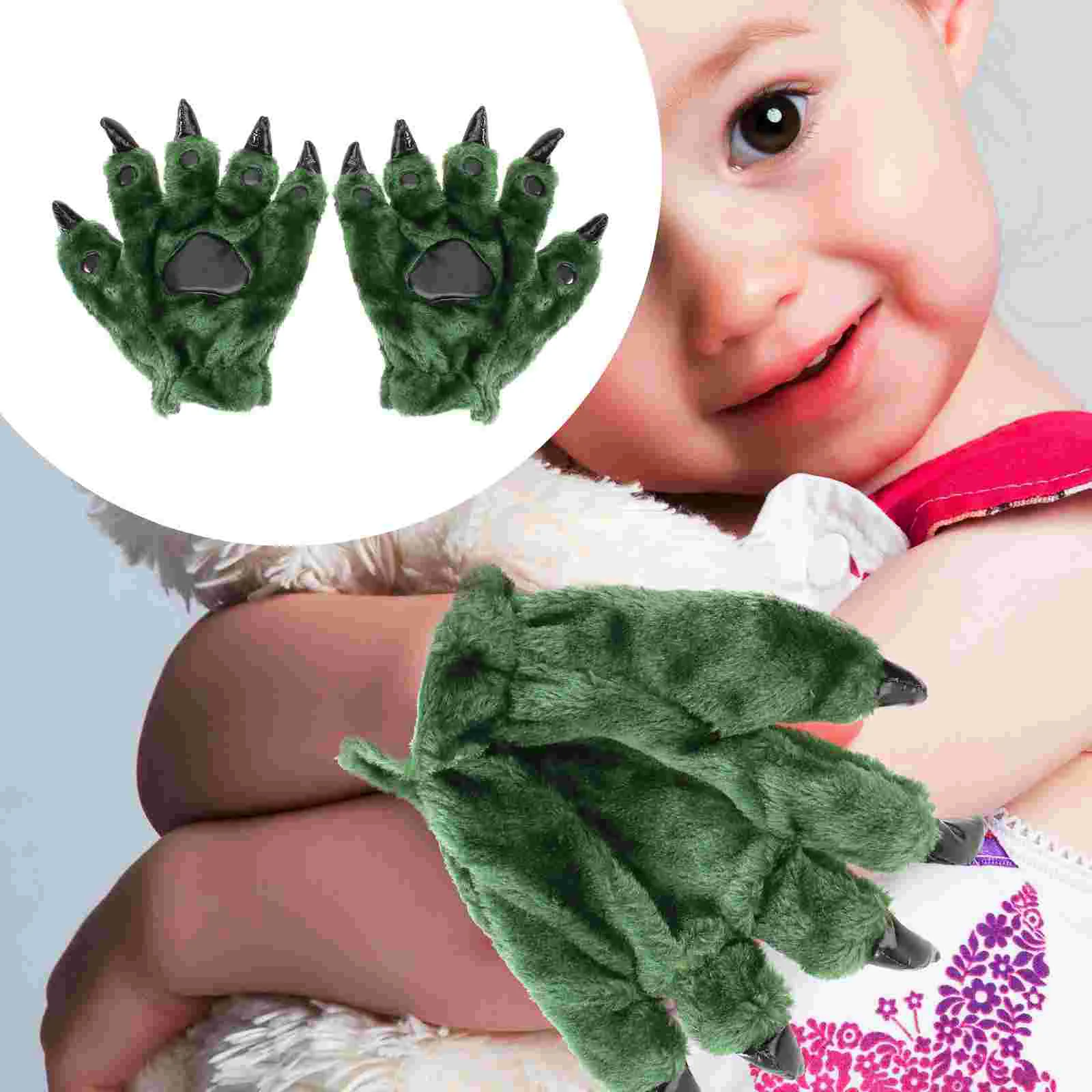 

Gloves Plush Claw Warm Winter Christmas Role Play Prop Party Costume Props