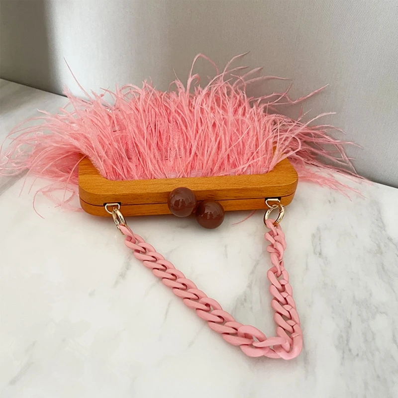 Роскошный вечерний клатч с перьями для женщин свадебные кошельки и сумочка