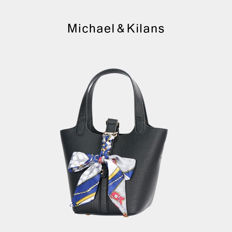 

MK сумк MICHAEL&KILANS сумка женская 2022 тренд, новая темпераментная однотонная портативная шелковая сумка-тоут через плечо Kors