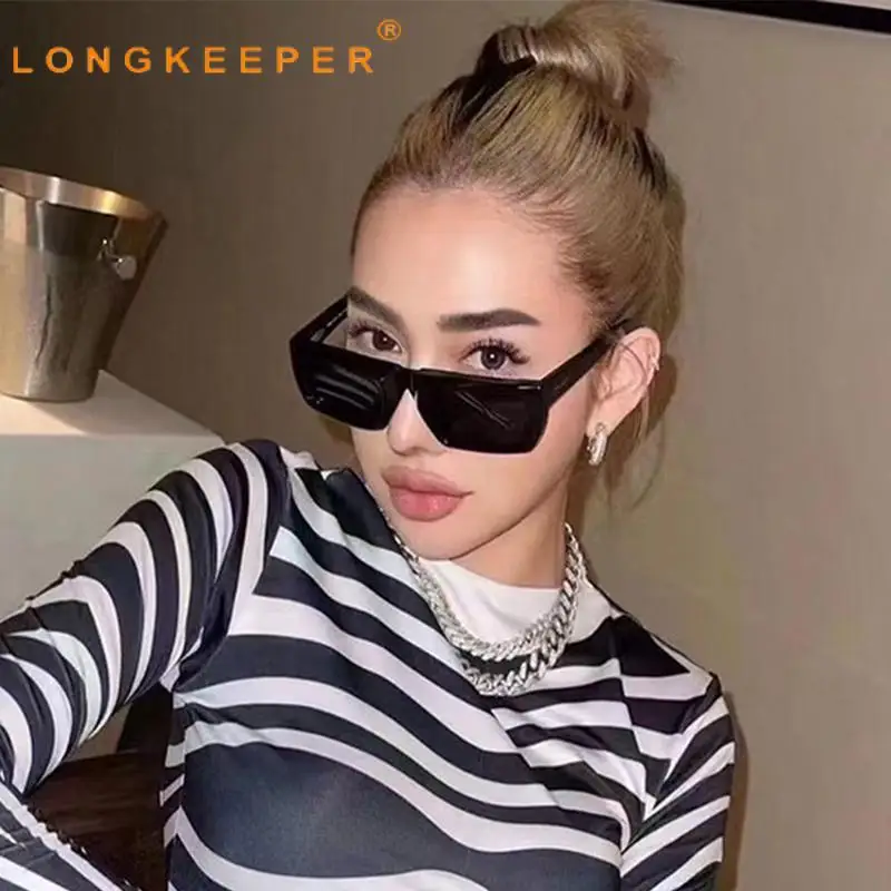 

Солнцезащитные очки Long Keeper Y2K женские, трендовые винтажные, в квадратной оправе, с градиентными линзами, для спорта на открытом воздухе, унисекс, Uv400