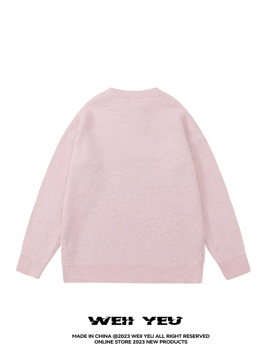 WEII Yeu осенне-зимний новый ретро-мультяшный вязаный свободный универсальный