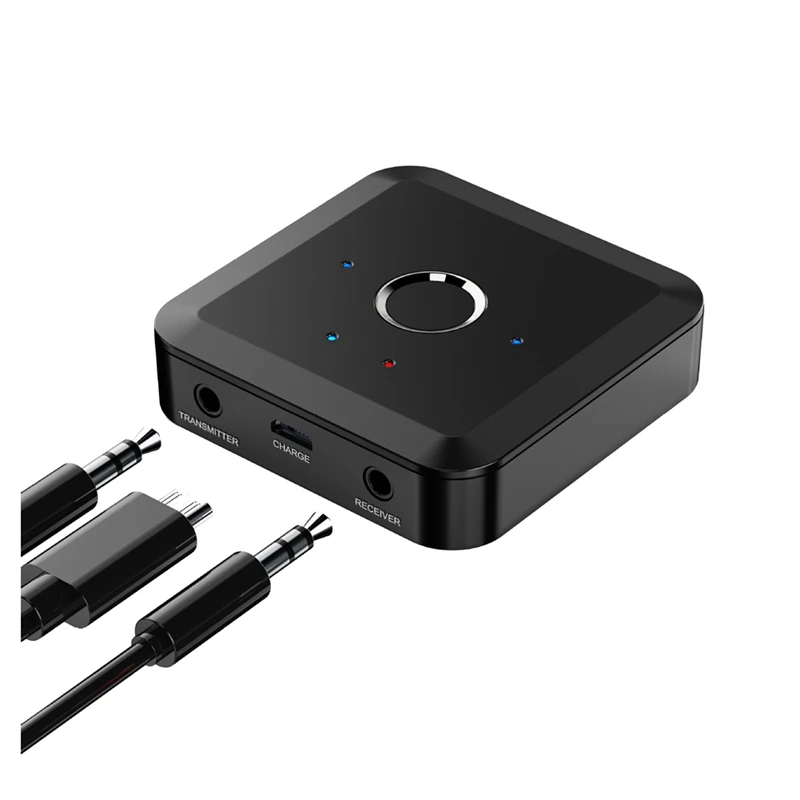 

2 In 1 Bluetooth 5.2 24Bit 96Khz 3.5MM AUX Aptx Audio Transmitter Receiver Adaptive LL HD Wireless Adapter For TV PC Car