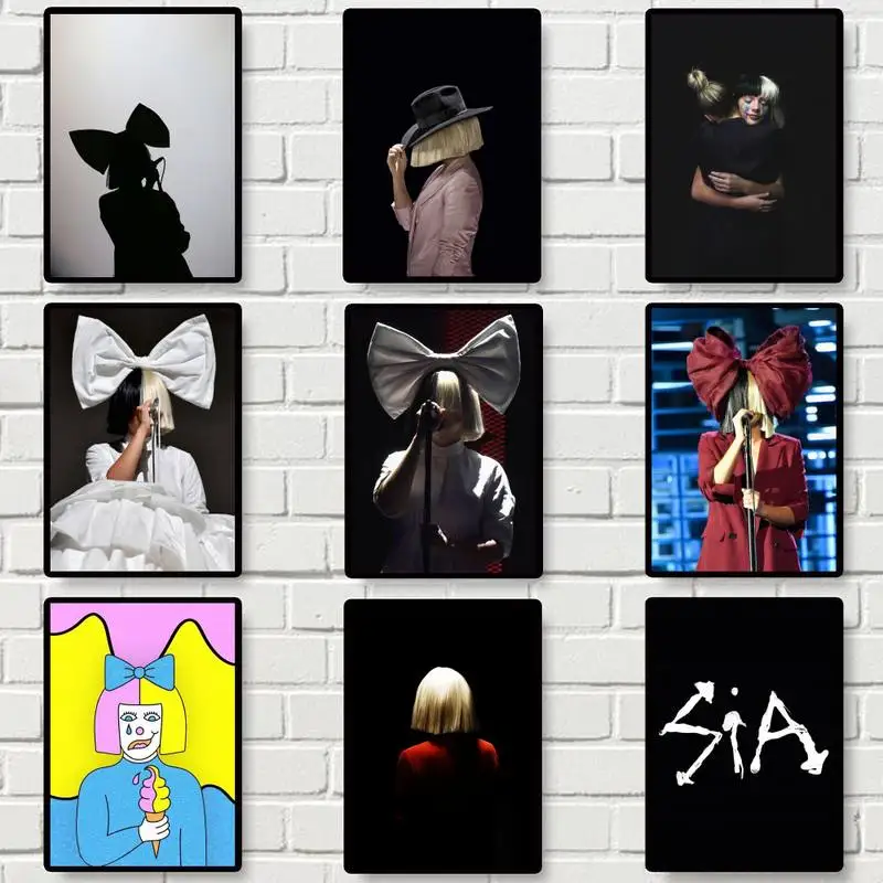 

Плакаты Singer Sia, настенные плакаты для украшения гостиной