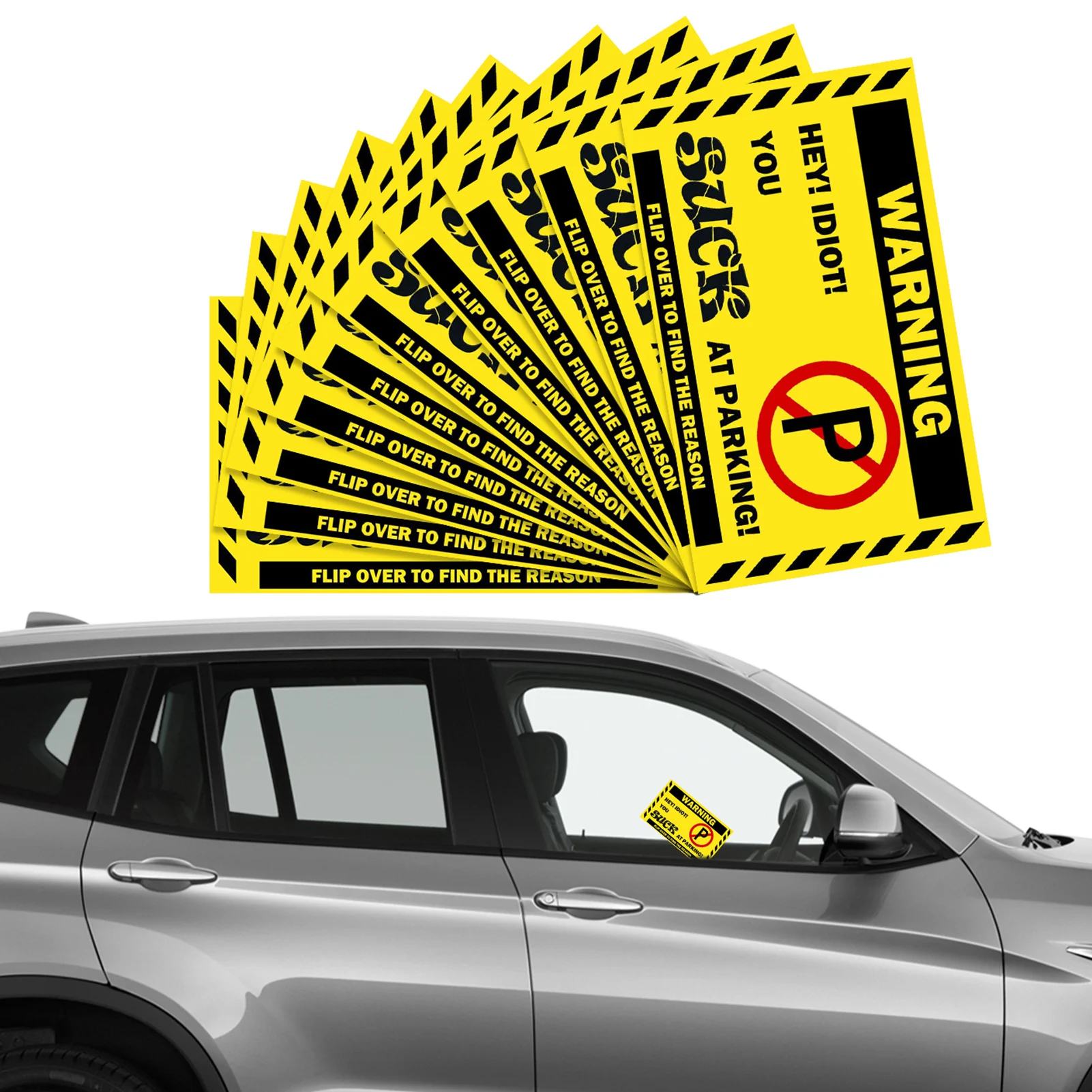 Вы припарковали, как идиоты, плохие парковочные карты, двухсторонние плохие парковочные карты, забавные парковочные нарушения, розыгрыш, ув...