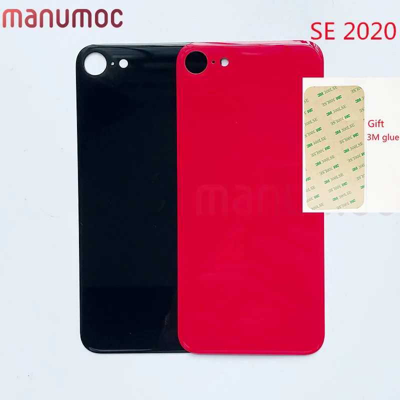 

Big Hole Back Cover Glass Replacement For iPhone SE 2020 Rear Door Housing Repair US EU Version