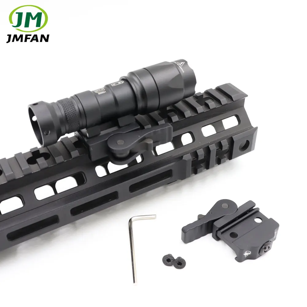 

Стальное тактическое крепление для страйкбола, быстрая установка, для Surefir M300, M600, M300V, M600V, Легкое крепление для ружья, толстая планка Пикатин...