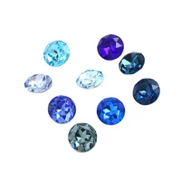 crystal fancy stone 3d glitter pointed back round k9 glass beads diy craft rhinestones for jewelry making and clothes 3001