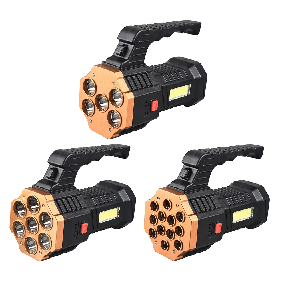 

Суперъяркий светодиодный тактисветильник фонарик с зарядкой от USB, мощный яркий фонарик высокой мощности, портативный фонарь COB для кемпинг...