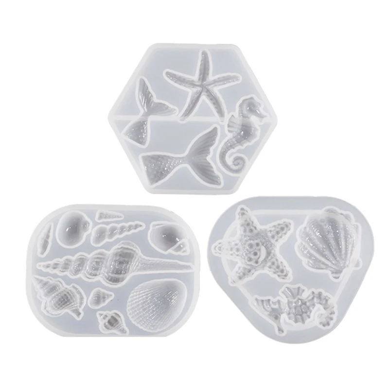 

Глянцевые силиконовые формы из смолы, форма для брелока в виде океана на Хэллоуин, подвеска «сделай сам», украшения, ювелирные изделия из эпоксидной смолы, Ремесленная форма, Прямая поставка