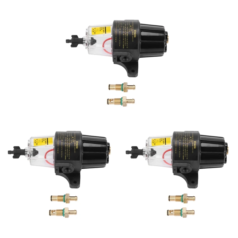 

3x UF-10K яхта лодка бензиновый двигатель топливный фильтр сепаратор воды в сборе-Прозрачная чаша все подвесные двигатели топливный бак