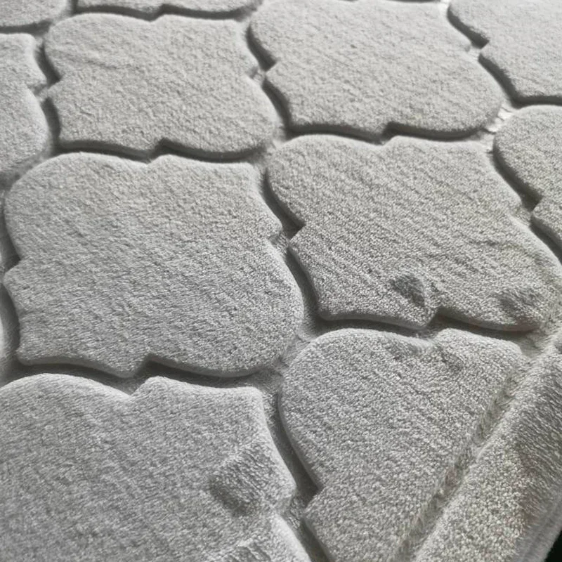 Простой однотонный фланелевой ковер для молитвы. Красивый рельефный