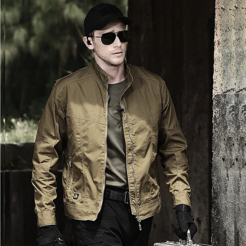 

Autumn Field Bomber Tactical Jacket Slim Pilot Military Army Clothing Casual Coat for Men Casaco Masculino Veste Homme