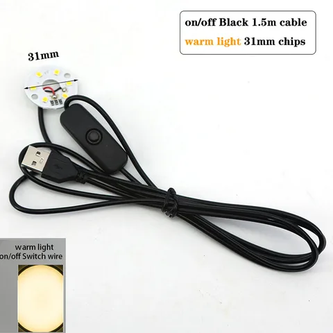 USB настольная лампа теплый белый  B4