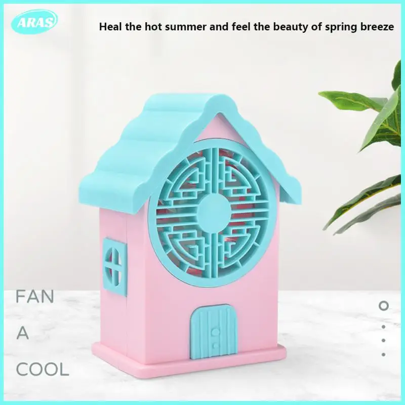 

Three Fan Blade Design Usb Rechargeable Mini Fans Mute Support Multiple Endurance Modes Air Conditioning Creative Portable