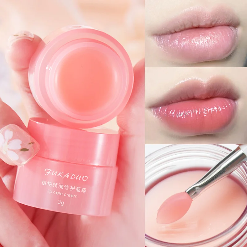 

3g South Korea Lip Sleep Mask Night Sleep Maintenance Moisturizing Lip Gloss Bleach Cream Nourishing Lip Care Cherry Lip Balm