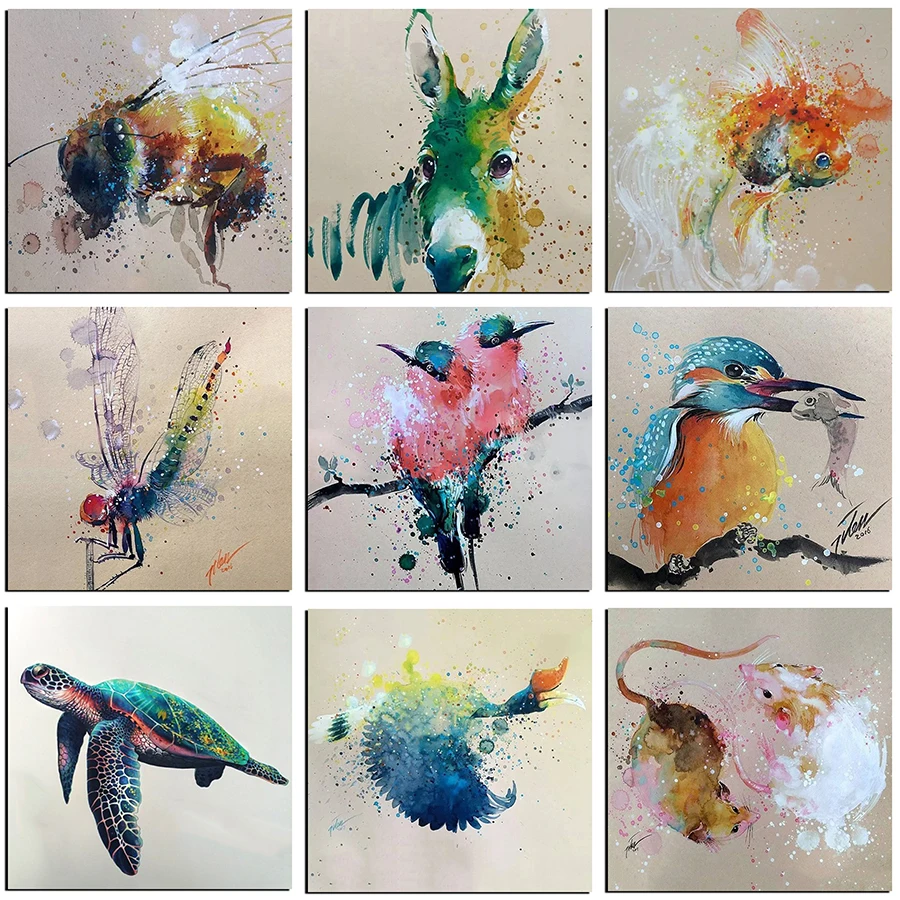 

5D DIY Diamond Painting Animal Bird Sea turtle Full Square&Round Embroidery Mosaic Cross Stitch Paint Home Decor Color Art