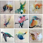 5D алмазная живопись своими руками, птица, морская черепаха, полноразмерная и круглая вышивка, мозаика, вышивка крестиком, краска, домашний декор, цветное искусство