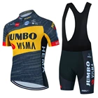 Комплект одежды для велоспорта JUMBO VISMA, комплект одежды для велоспорта из джерси с короткими рукавами, велосипедные рубашки, велосипедные шорты с нагрудником, одежда для горного велосипеда, 2022