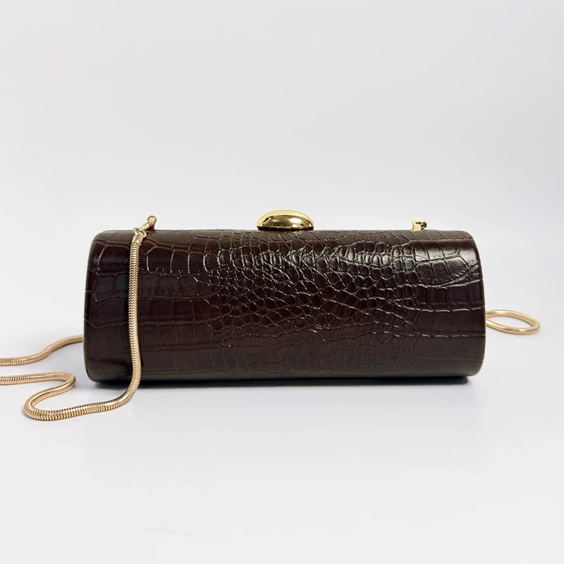 Роскошная горизонтальная сумка с крокодиловым узором для женщин дизайнерская