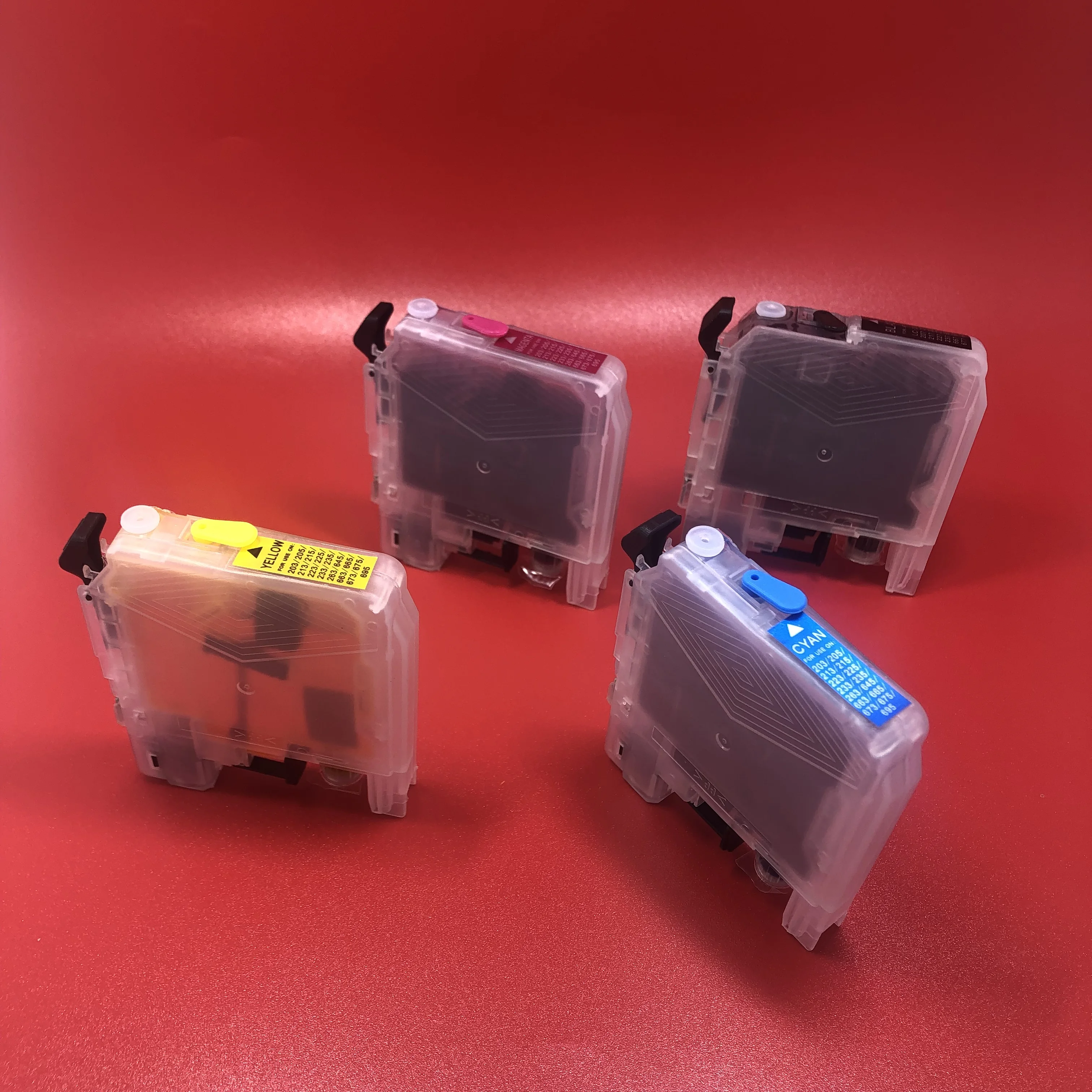 LC203 Многоразовый картридж с полным чернилом LC201 для Brother