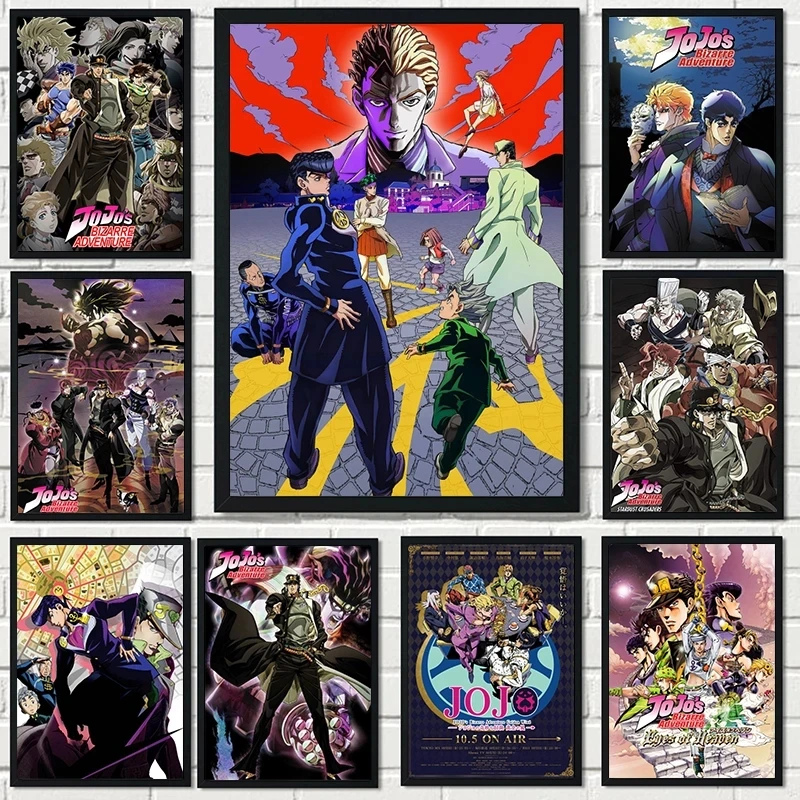 

Canvas JoJo Bizarre Adventure Wall Art Printed Pictures Anime HD Poster Paintings Home Decoration Modular Living Room No Frame