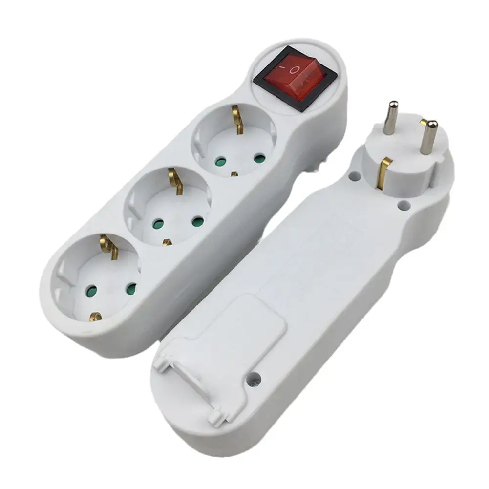 Евровилка 16 А для преобразования 1 в 3 варианта розетки стандарта ЕС адаптера