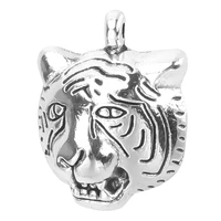 personality zodiac tiger head pendants high quality fashion creative domineering charms birthday gift or diy making jewerly