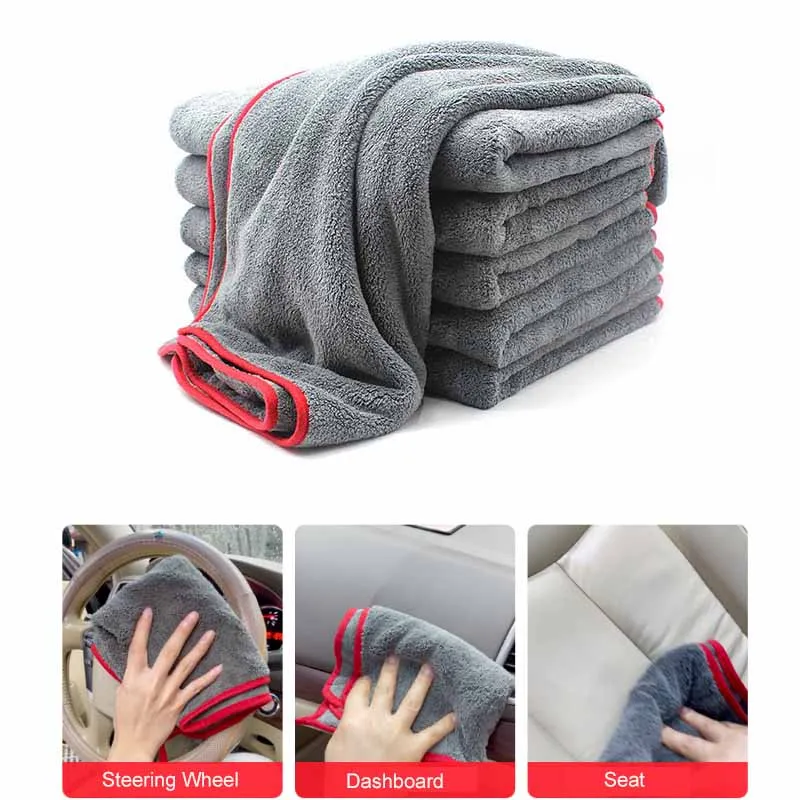 

Car Microfiber Towel Wash Accessories Super Absorbency Cleaning Cloth For Honda Toyota Lada KIA Ford BMW Audo VW Skoda MG Hyunda