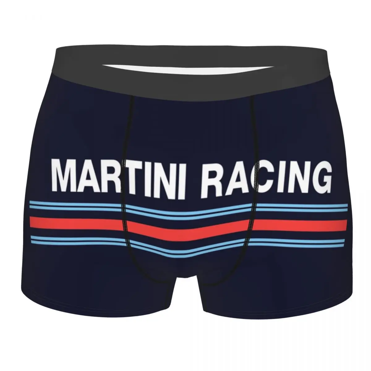 

Трусы-боксеры Martini Racing мужские в винтажном стиле, Классические мягкие шорты с 3D-принтом, нижнее белье, трусы
