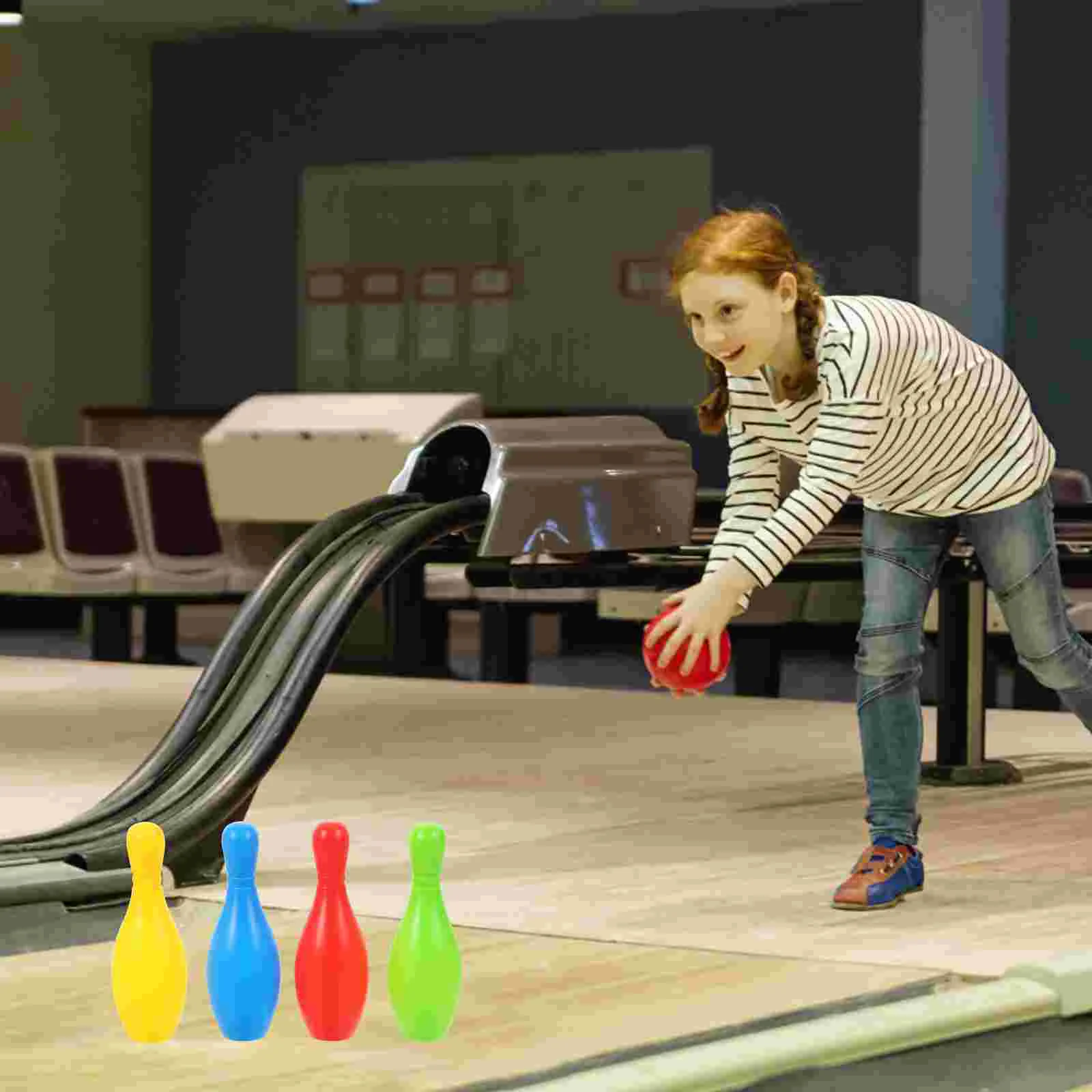 1 Set Bowling Toy Funny Mini Bowling Game Educational Toy for Kid Baby Child (Bottles Of 11 Cm High)
