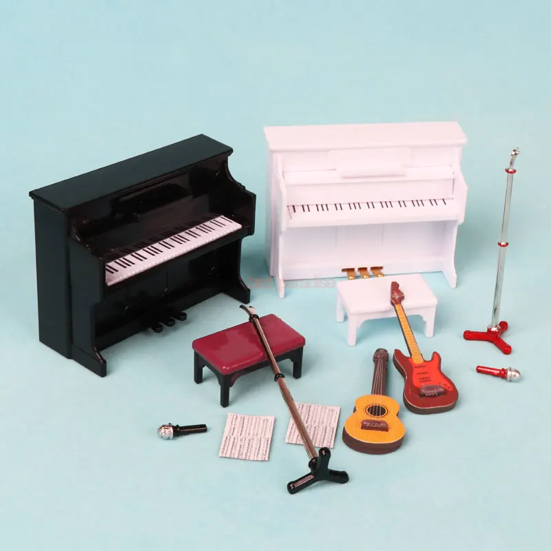 Kids Miniature Toys Mini Instrument Piano Violin Model For O