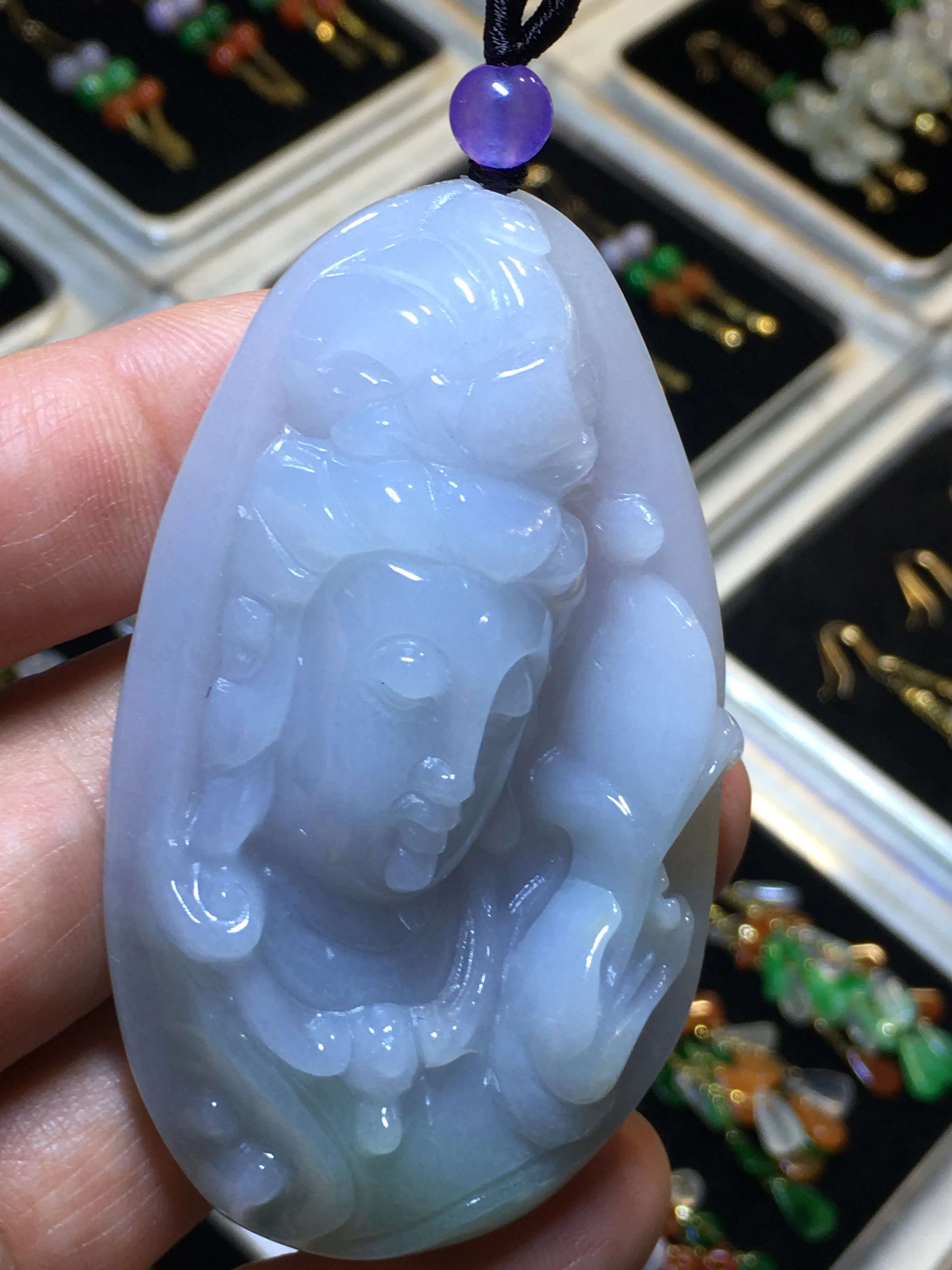 

Natural 7A Myanmar green jade Buddha guan yin green jade pendant jade necklace pendants jewelry jade necklaces for women men