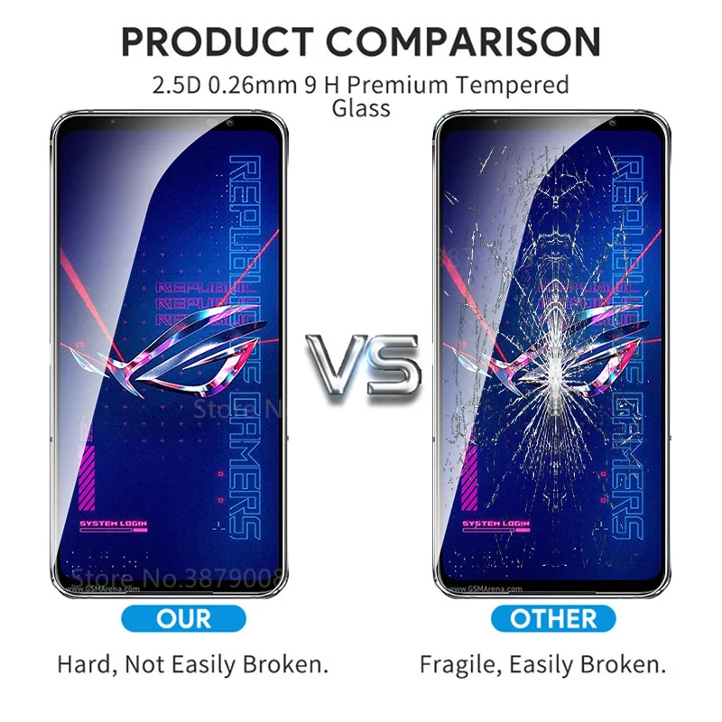 Защитный стеклянный чехол 6 в 1 защитная пленка для телефона ROG Phone6 Phone6pro 5G