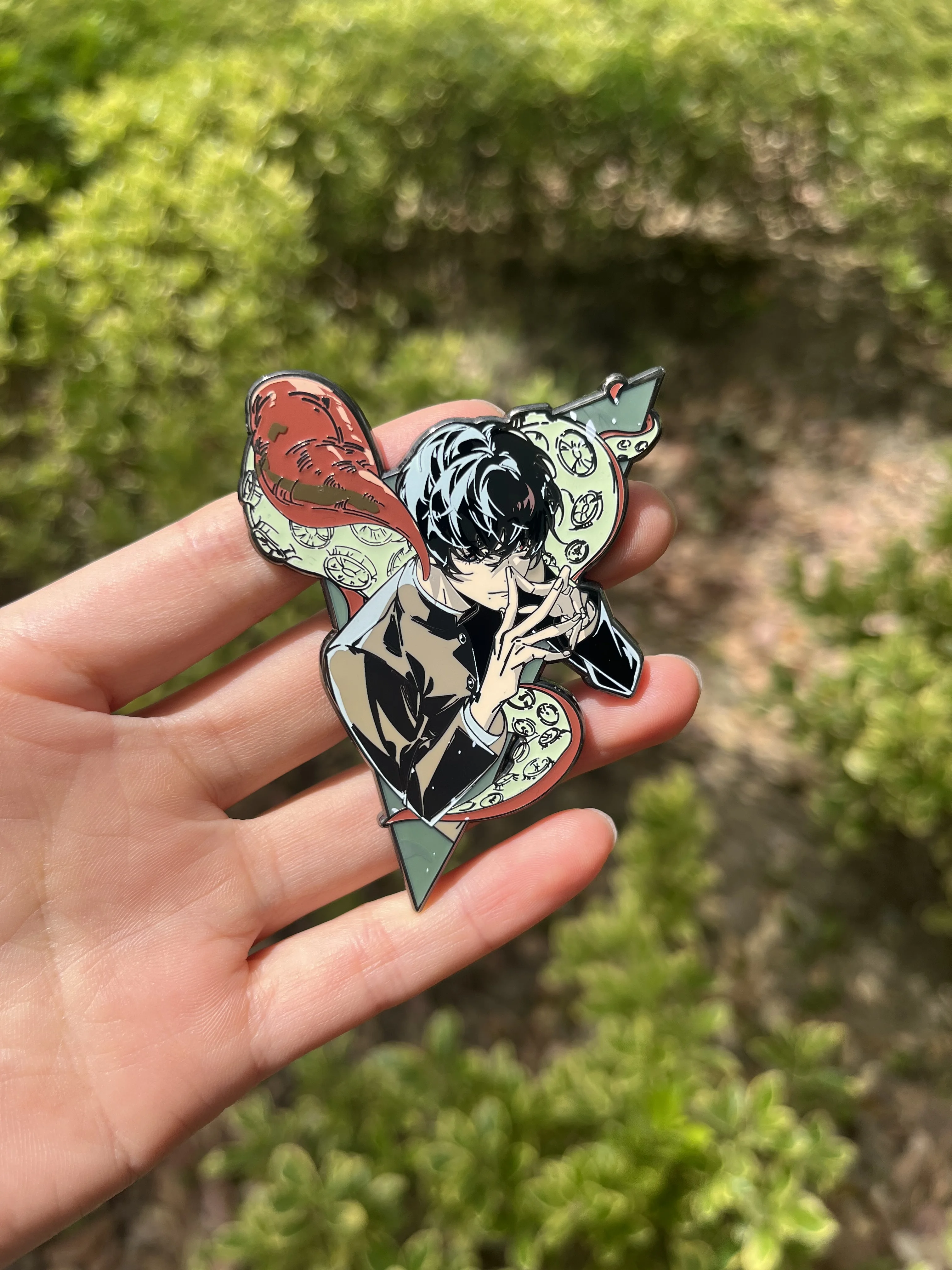 Черная молоток аниме Ёсиды Ёру "Человек с бензопилой" 70 мм косплей брошь-бэйдж для коллекционеров фанатов подарок.