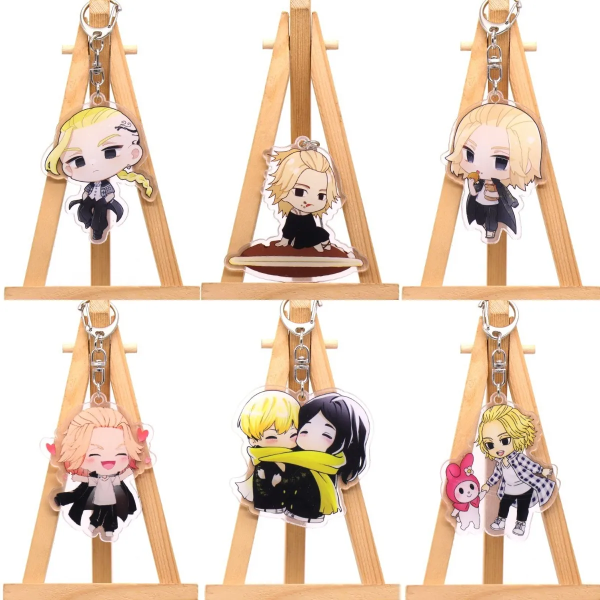 

Hot Japen Anime Tokyo Revengers Manjiro Sano Cosplay Acrylic Action Figure Draken Kawaii Keychain Toy Desk Decor Prop Fans Gift