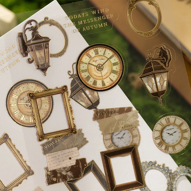 

8 Pieces Dual material stickers INS handbook DIY material decorative stickers butterfly plant items 4 Choices