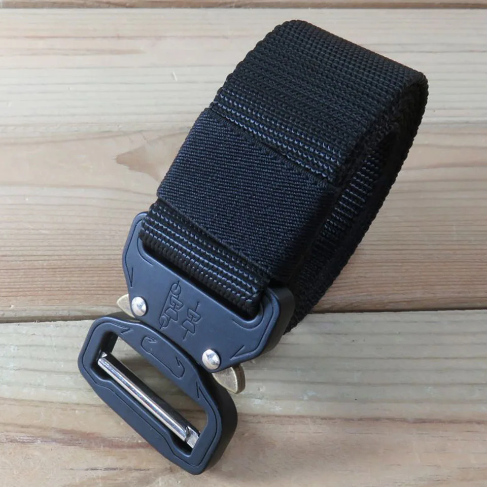 Tactical Quick Release Automatic Buckle Belt For Men And Women Luxury Brand Design High Strength Wear Resistant Woven Belt A2688