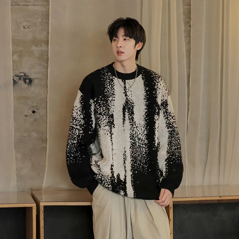 ACUmen's Wear новинка 2024 мужской свитер свободного кроя вязаный топ с длинными